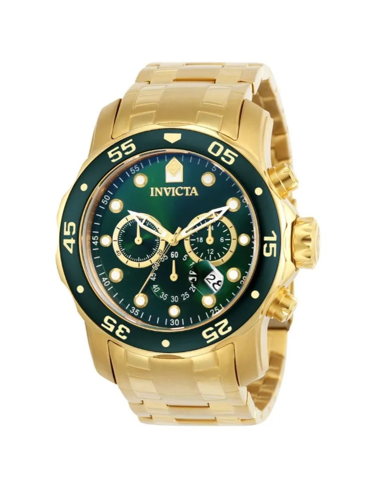Invicta Pro Diver Men Watch - 48mm. Gold. Black